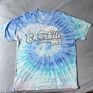 Overkill Tie Dye T-Shirt Blue | Mens Large